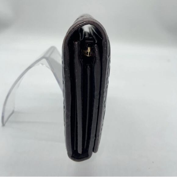 Auth Gucci Guccissima Black Leather Bi-fold Long Wallet W/Box - Picture 4 of 15